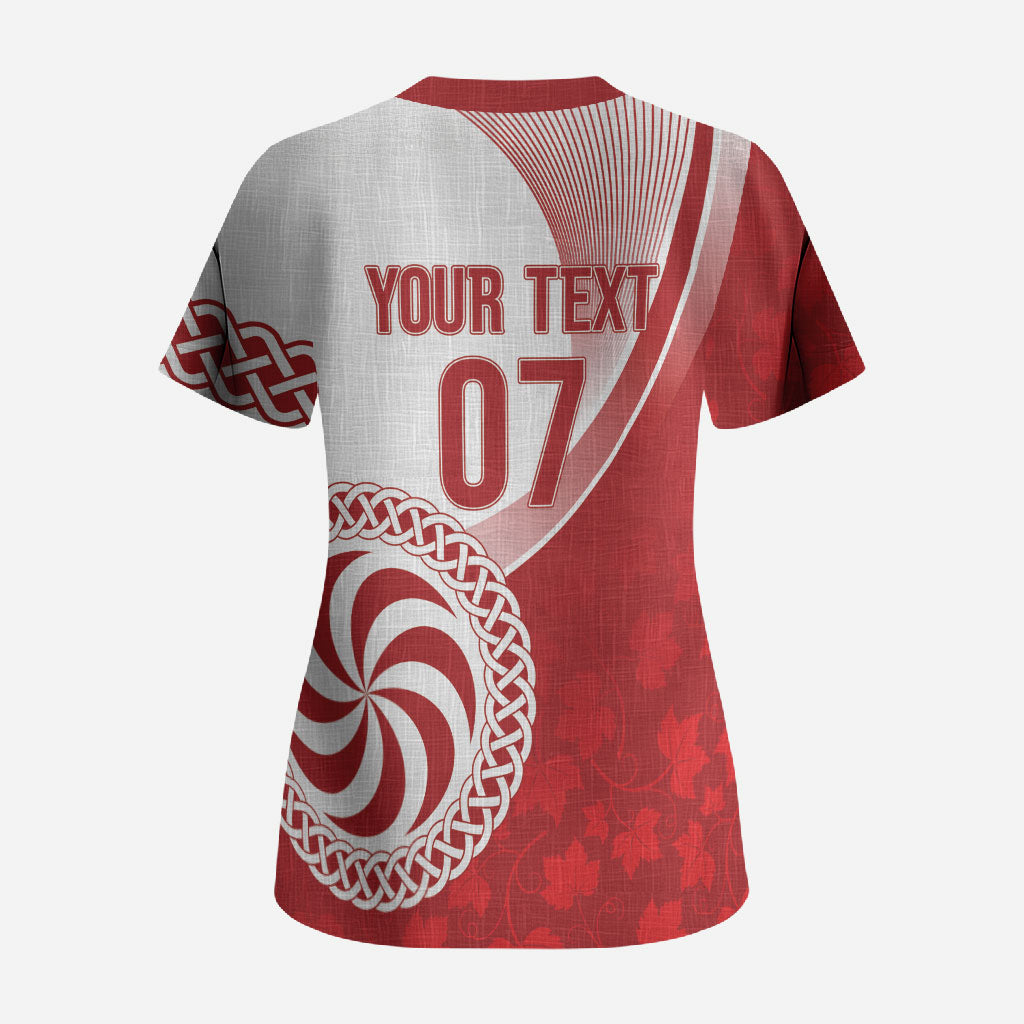 Georgia Rugby Custom Borjgalosnebi Scrub Top Champions Lelos