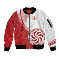 Georgia Rugby Custom Borjgalosnebi Sleeve Zip Bomber Jacket Champions Lelos