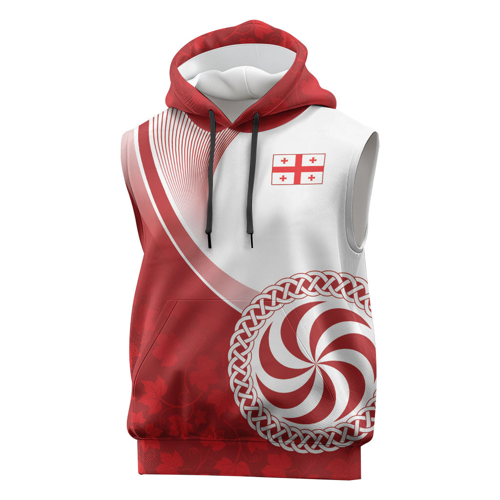 Georgia Rugby Custom Borjgalosnebi Sleeveless Hoodie Champions Lelos