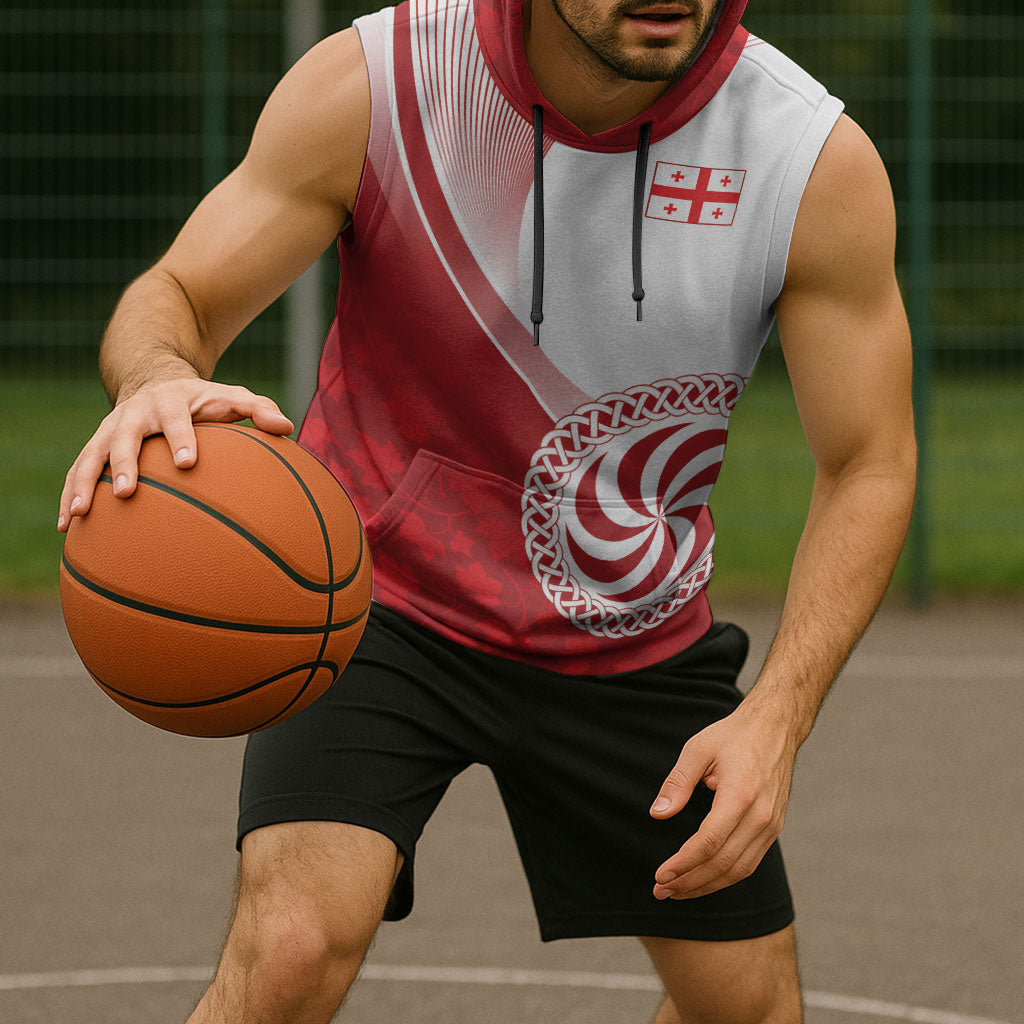 Georgia Rugby Custom Borjgalosnebi Sleeveless Hoodie Champions Lelos