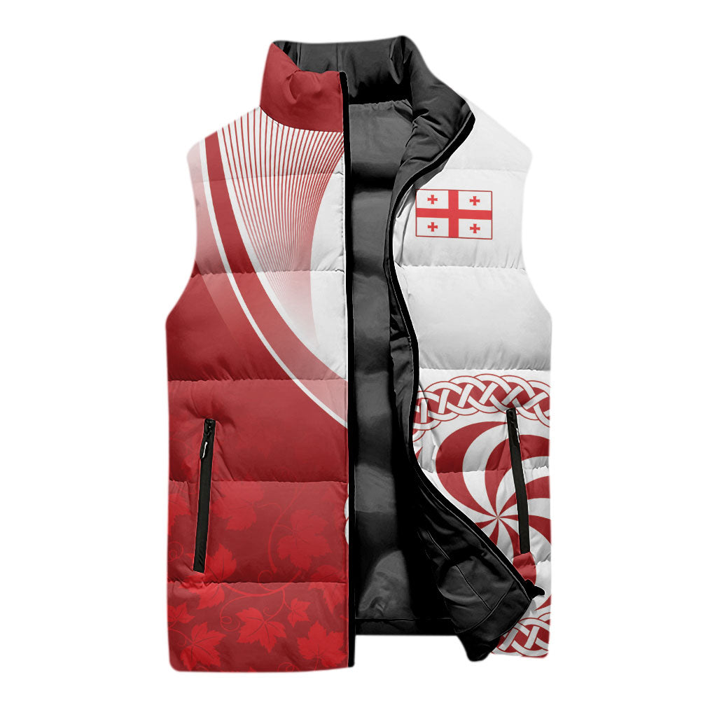 Georgia Rugby Custom Borjgalosnebi Sleeveless Puffer Jacket Champions Lelos