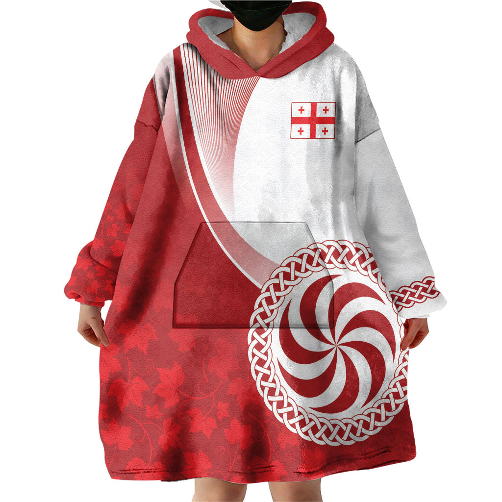 Georgia Rugby Custom Borjgalosnebi Wearable Blanket Hoodie Champions Lelos