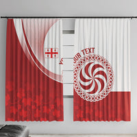 Georgia Rugby Custom Borjgalosnebi Window Curtain Champions Lelos