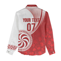 Georgia Rugby Custom Borjgalosnebi Women Casual Shirt Champions Lelos
