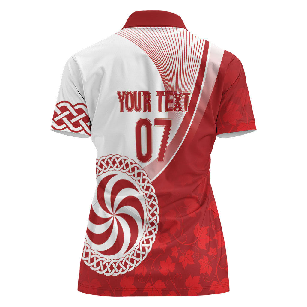 Georgia Rugby Custom Borjgalosnebi Women Polo Shirt Champions Lelos