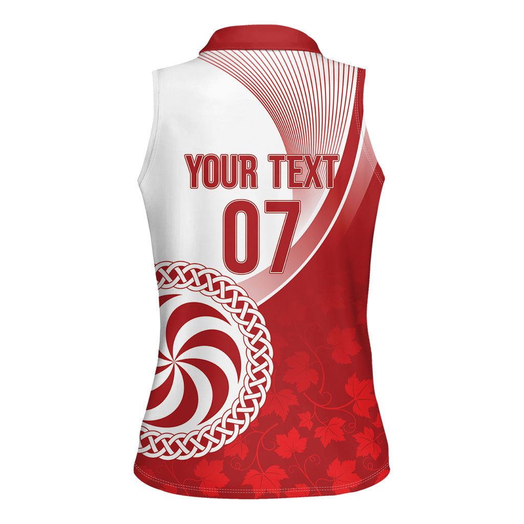 Georgia Rugby Custom Borjgalosnebi Women Sleeveless Polo Shirt Champions Lelos