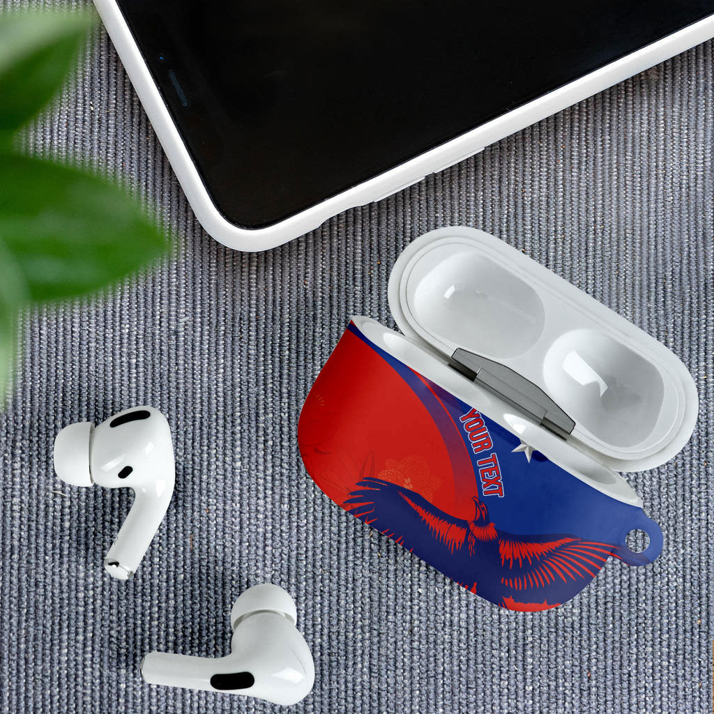 Chile Rugby Custom Los Condores AirPods Case Copihue Motifs