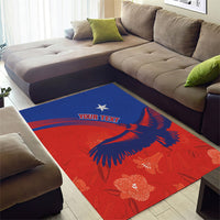 Chile Rugby Custom Los Condores Area Rug Copihue Motifs