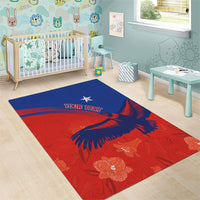 Chile Rugby Custom Los Condores Area Rug Copihue Motifs