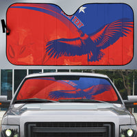 Chile Rugby Custom Los Condores Auto Sun Shade Copihue Motifs
