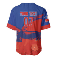 Chile Rugby Custom Los Condores Baseball Jersey Copihue Motifs