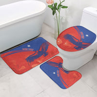 Chile Rugby Custom Los Condores Bathroom Set Copihue Motifs