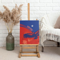 Chile Rugby Custom Los Condores Canvas Wall Art Copihue Motifs