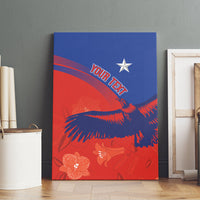 Chile Rugby Custom Los Condores Canvas Wall Art Copihue Motifs