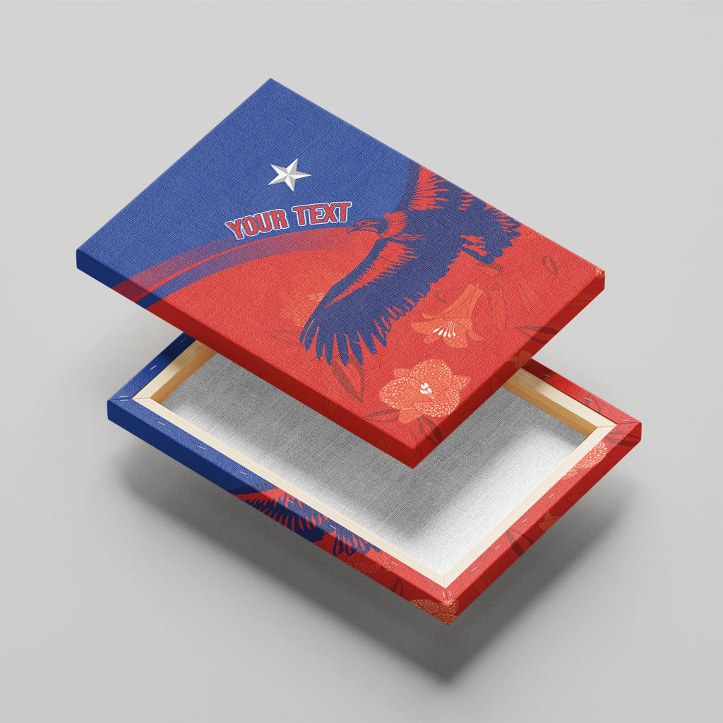 Chile Rugby Custom Los Condores Canvas Wall Art Copihue Motifs