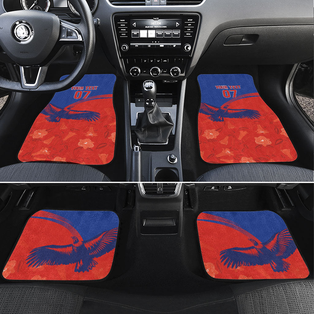 Chile Rugby Custom Los Condores Car Mats Copihue Motifs
