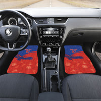 Chile Rugby Custom Los Condores Car Mats Copihue Motifs