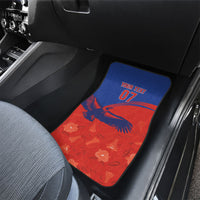 Chile Rugby Custom Los Condores Car Mats Copihue Motifs