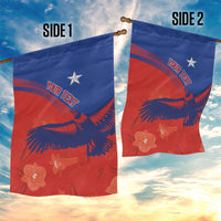 Chile Rugby Custom Los Condores Garden Flag Copihue Motifs