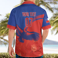 Chile Rugby Custom Los Condores Hawaiian Shirt Copihue Motifs