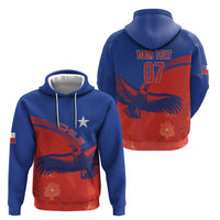 Chile Rugby Custom Los Condores Hoodie Copihue Motifs