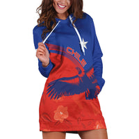 Chile Rugby Custom Los Condores Hoodie Dress Copihue Motifs