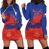 Chile Rugby Custom Los Condores Hoodie Dress Copihue Motifs