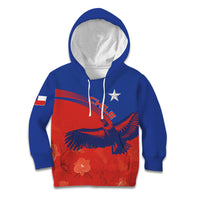 Chile Rugby Custom Los Condores Kid Hoodie Copihue Motifs
