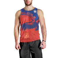Chile Rugby Custom Los Condores Men Tank Top Copihue Motifs