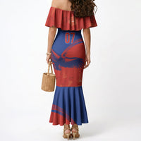 Chile Rugby Custom Los Condores Mermaid Dress Copihue Motifs
