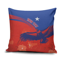 Chile Rugby Custom Los Condores Pillow Cover Copihue Motifs