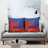 Chile Rugby Custom Los Condores Pillow Cover Copihue Motifs