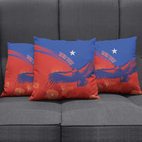 Chile Rugby Custom Los Condores Pillow Cover Copihue Motifs