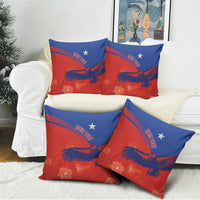Chile Rugby Custom Los Condores Pillow Cover Copihue Motifs