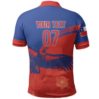 Chile Rugby Custom Los Condores Polo Shirt Copihue Motifs