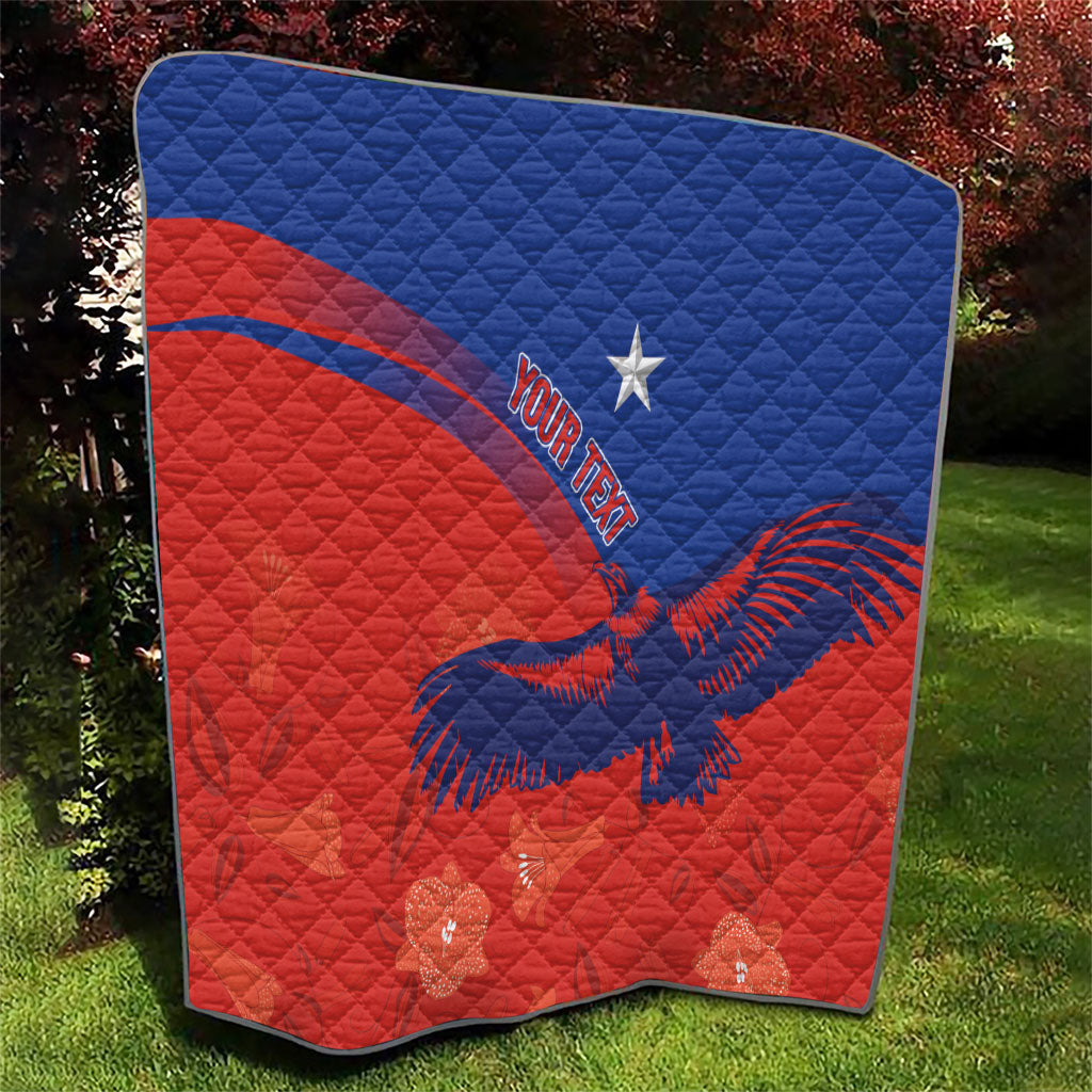 Chile Rugby Custom Los Condores Quilt Copihue Motifs