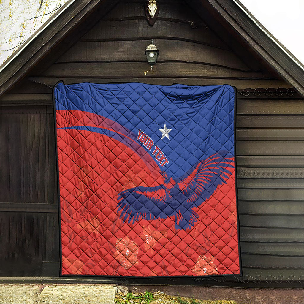 Chile Rugby Custom Los Condores Quilt Copihue Motifs