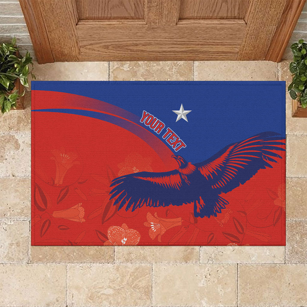 Chile Rugby Custom Los Condores Rubber Doormat Copihue Motifs