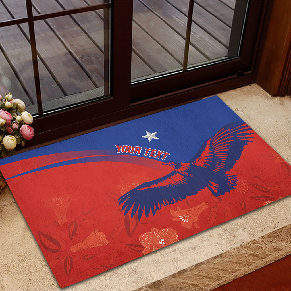 Chile Rugby Custom Los Condores Rubber Doormat Copihue Motifs