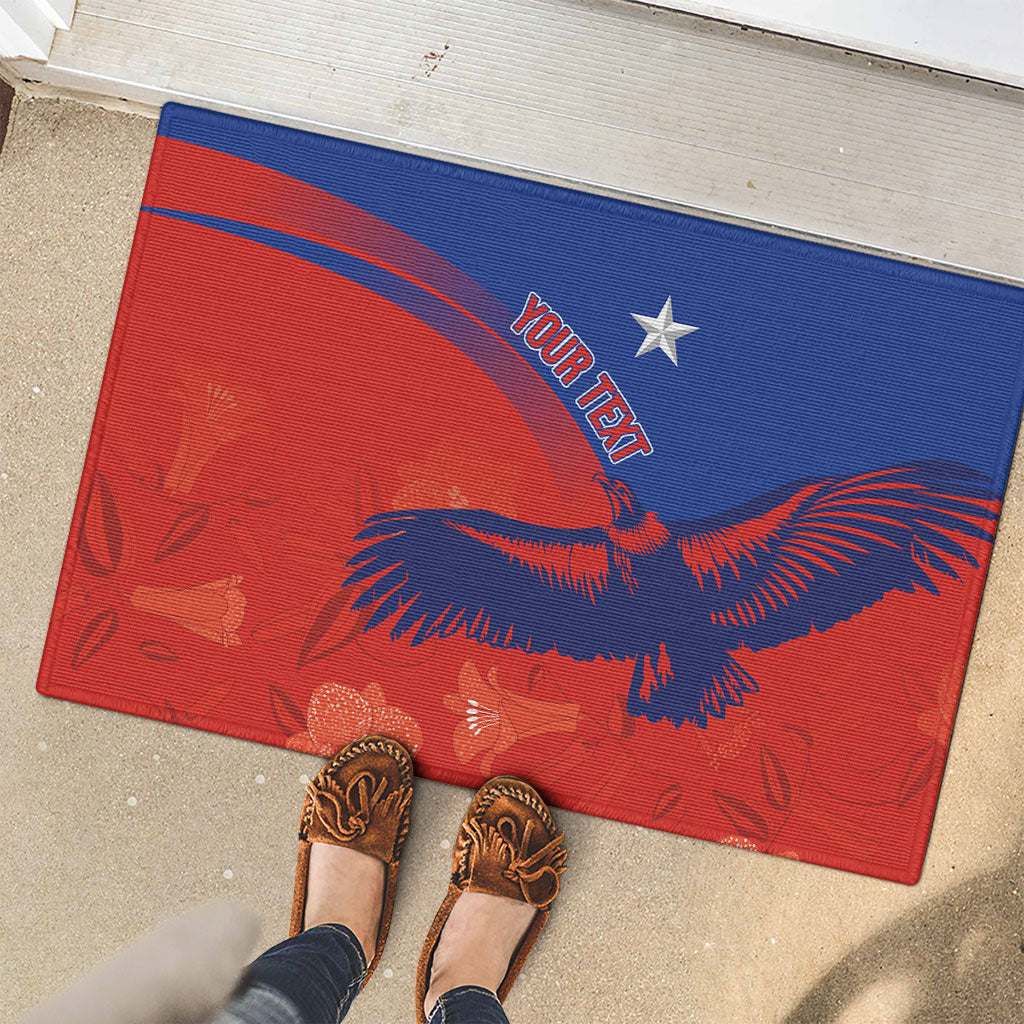 Chile Rugby Custom Los Condores Rubber Doormat Copihue Motifs