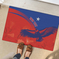 Chile Rugby Custom Los Condores Rubber Doormat Copihue Motifs