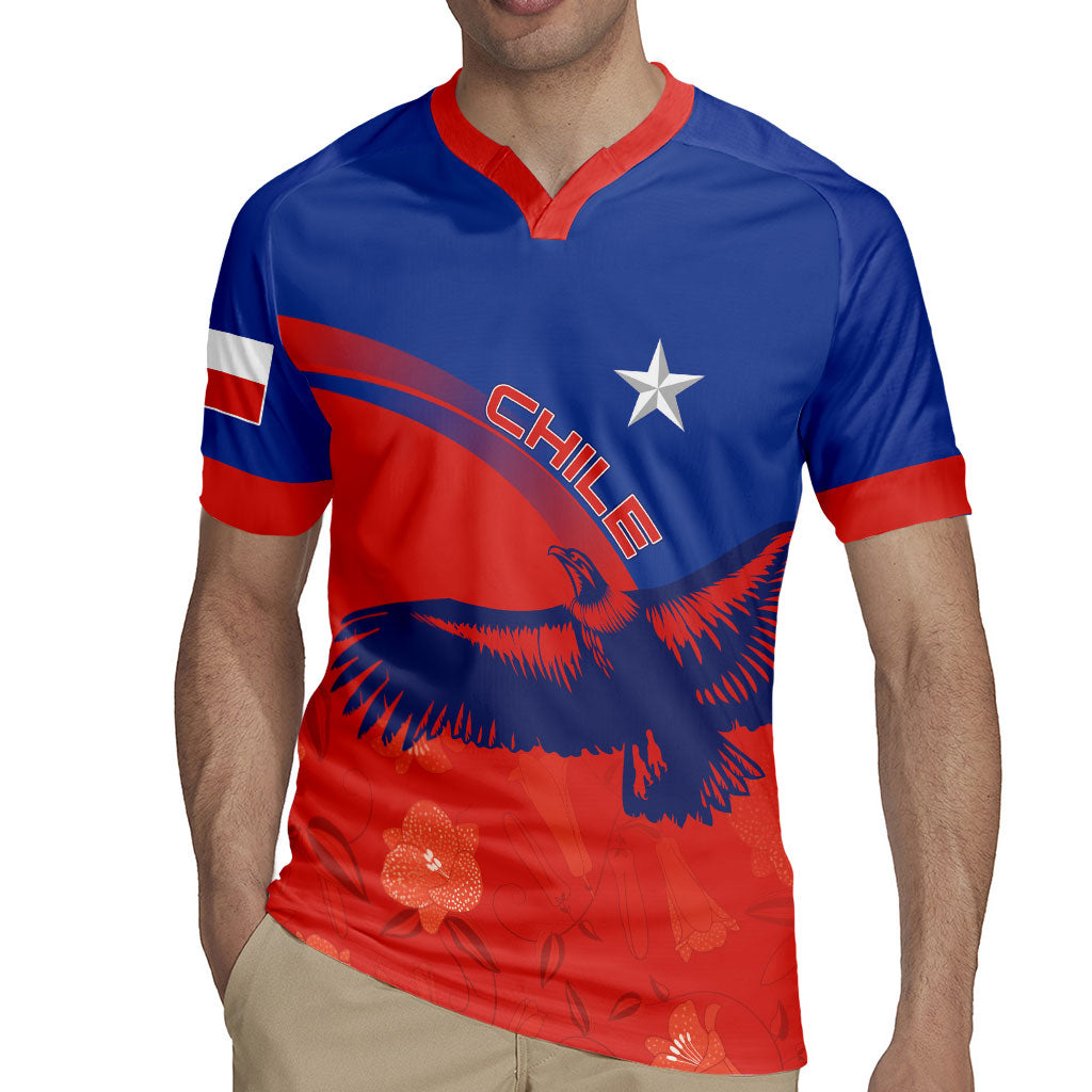 Chile Rugby Custom Los Condores Rugby Jersey Copihue Motifs