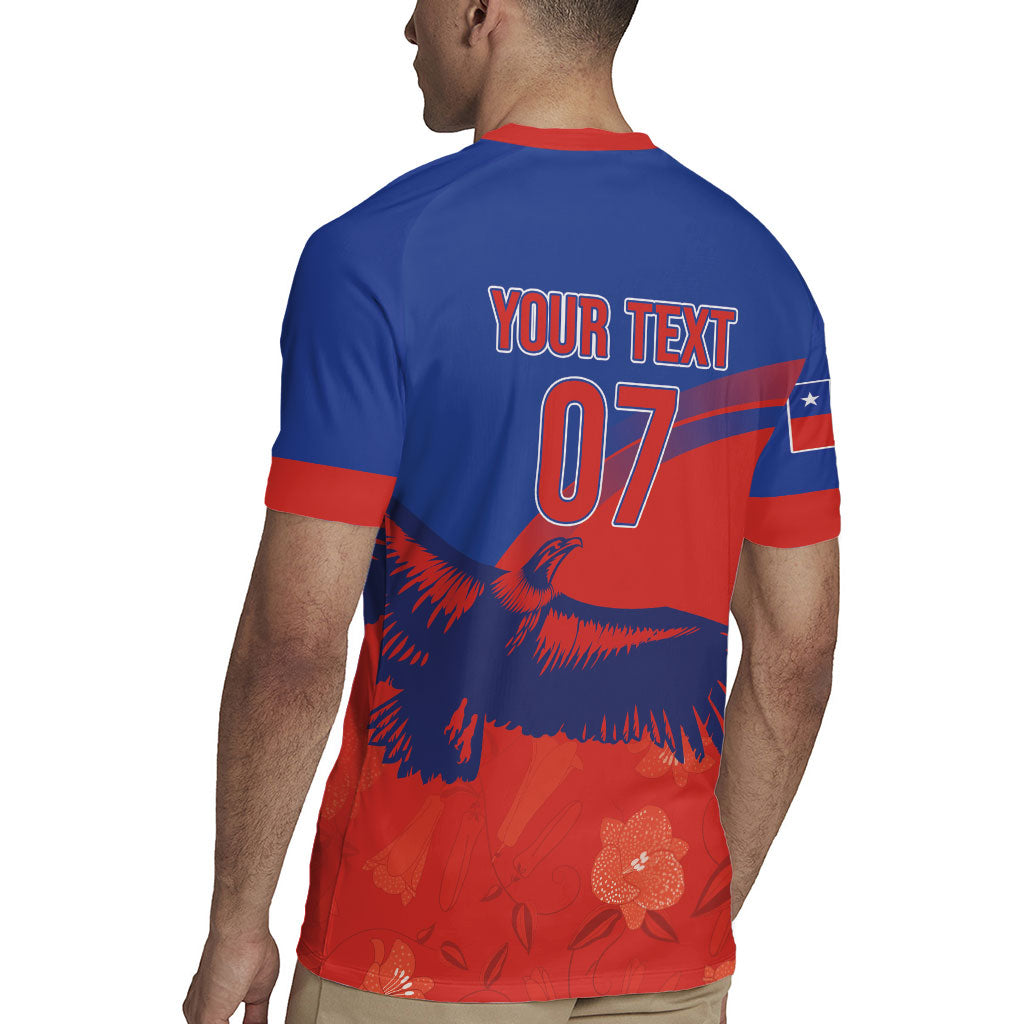 Chile Rugby Custom Los Condores Rugby Jersey Copihue Motifs