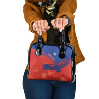 Chile Rugby Custom Los Condores Shoulder Handbag Copihue Motifs