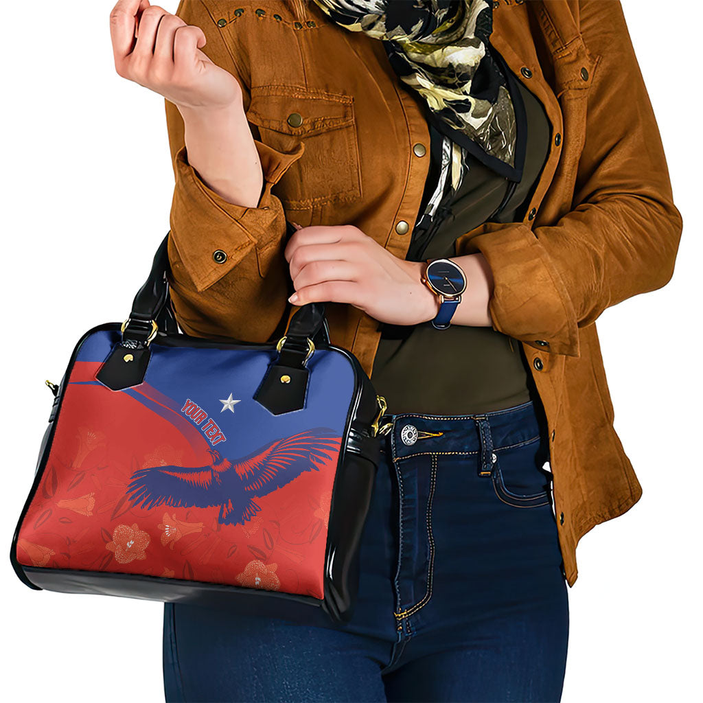 Chile Rugby Custom Los Condores Shoulder Handbag Copihue Motifs