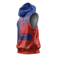 Chile Rugby Custom Los Condores Sleeveless Hoodie Copihue Motifs