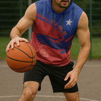 Chile Rugby Custom Los Condores Sleeveless Hoodie Copihue Motifs