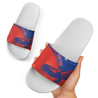 Chile Rugby Custom Los Condores Slide Sandals Copihue Motifs
