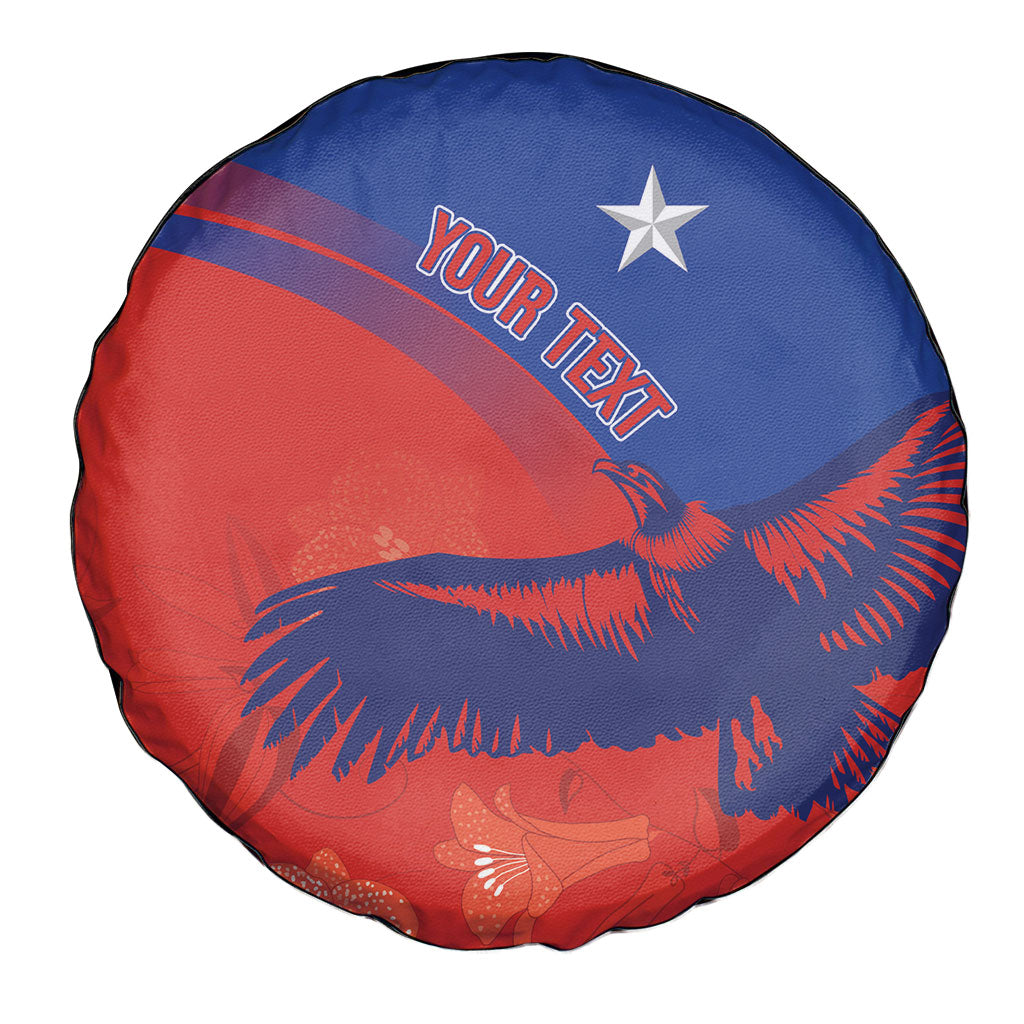 Chile Rugby Custom Los Condores Spare Tire Cover Copihue Motifs
