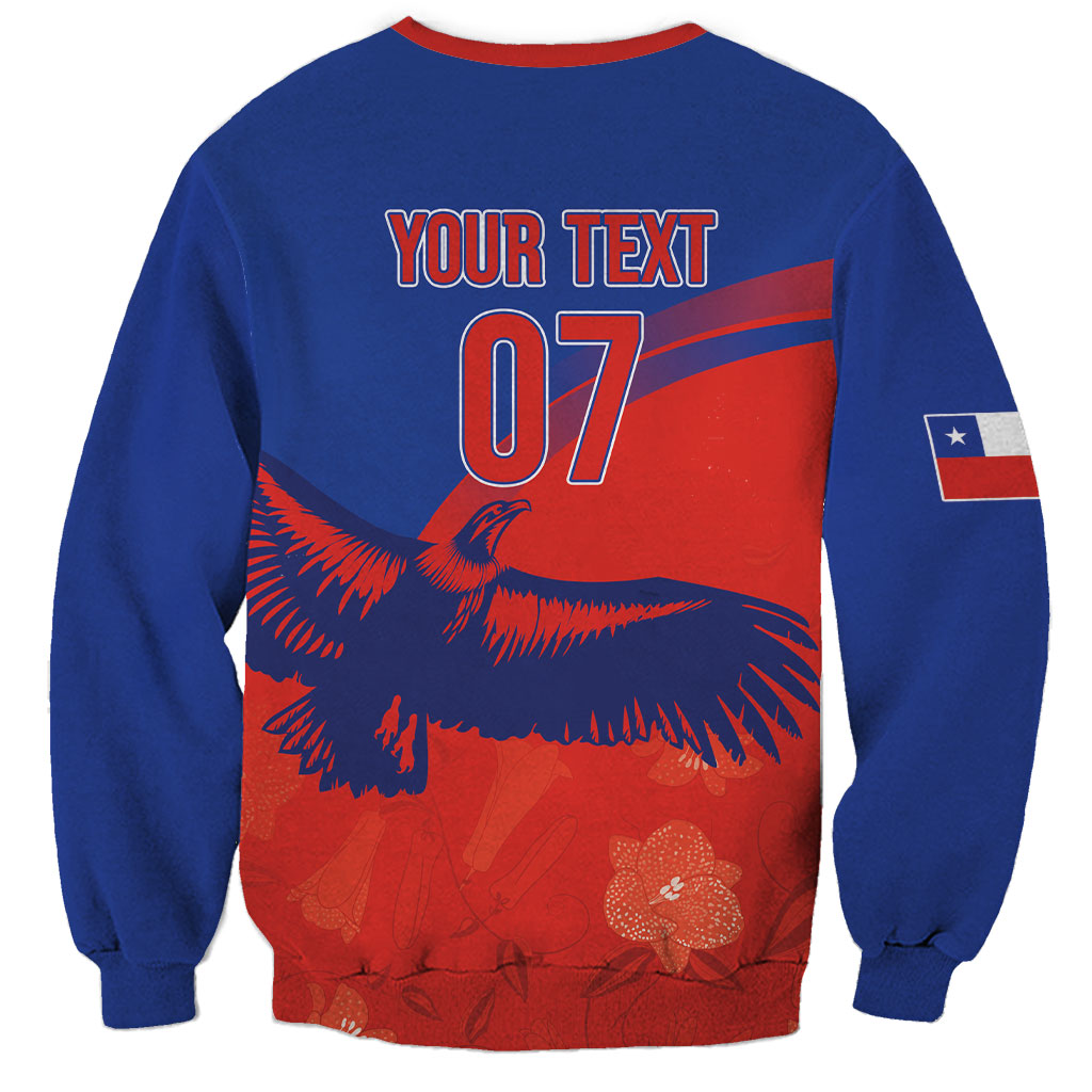 Chile Rugby Custom Los Condores Sweatshirt Copihue Motifs